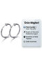 Unisex Compression Spring Clasp Steel Hoop Earrings for Non-Pierced Ears - 3