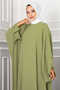 Ceyda Tesettür Abaya Oil Green - 2