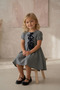 Bow and Rose Embroidered Baby Dress - 2