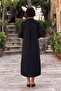 Black Sequined Floral Italian Dress - 3