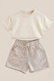 Children's 100% Cotton Interlock T-Shirt and Muslin Shorts 2-Piece Summer Set