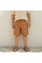 Knee Length Drawstring Waist Shorts with Pockets
