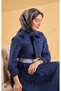 Tivil Pure Silk Ist 11522 - 06 Dark Khaki Line Pattern