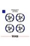 Rks srk125r wide rim cover sticker label model 16-piece set sticker high quality - 2