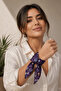 Lara Floral Patterned 100% Cotton Multi-Purpose Bandana Scarf - 5