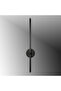 Tt079-Sy-Elk-Apl 70 cm (White Light Led) Matte Black Electric Wall Lamp