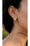 Butterfly Detailed Thin Hoop Earrings - 4