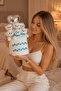Premium Stone Decorated Plush Teddy Bear Bouquet |   Blue Bow Tie & Silver Heart Balloon Gift - for Lover, Girlfriend - 2