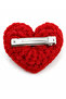 Red Plush Heart Buckle Ornament Soft Heart Figure Decorative Gift Accessory Valentine's Day Special Day Gift - 4