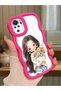 Poco M5S Compatible Case Camera Protector Red Silicone Couple Phone Case Girl Pattern