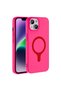 Apple iPhone 13 Compatible Case Pastello Magsafe Dark Pink
