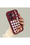 Infinix Smart 8/8 Pro Compatible Case Camera Protector Burgundy Silicone Couple Phone Case Floral Pattern - 2