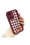 Xiaomi Mi 11t Pro/Mi 11t Compatible Case Camera Protector Burgundy Silicone Couple Phone Case Floral Pattern - 3