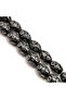 Kook Rosary 33 Beads 10x13.5mm Black & White Pattern Prayer Beads Tasbih Black Tassel - 4