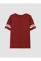Two Mt Shop Quality Xside Burgundy Combed Cotton Printed Oversize Short Sleeve Women's T-Shirt - 6