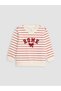 Two Mt Shop Quality Lcw Baby Ecru Striped Baby Girl Set - 4