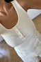 White Ribbed Buttoned Top - 3