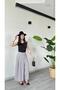 Women's Elastic Waist Skirted Trousers - 2
