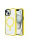 iPhone 15 Case Magsafe Supported Camera Raised Matte Anti-Fingerprint Silicone Omsy - 6