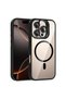 iPhone 16 Pro Case with Camera Stand, Magsafe Compatible, Transparent Back, Silicone Senk