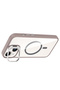 iPhone 14 Case with Camera Stand, Magsafe Supported, Transparent Back, Silicone Butam - 3