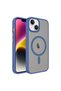 iPhone 13 Case Magsafe Supported Camera Raised Matte Anti-Fingerprint Silicone Omsy - 3