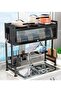 Over The Sink Dish Drying Rack, Large Dish Drying Rack Over The Counter, Dish Drying Rack with Dust-Proof Cabinet, Dish Drainer for Kitchen Sink Shelf with Utensil Holder - 2