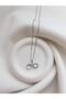 Zircon Stone Infinity Necklace - Steel Women's Necklace - Zircon Stone Necklace Symbolizing Luck and Infinity - Steel Necklace - 2