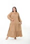 Xlmodam Women's Lycra Viscose Plus Size Dress - 6