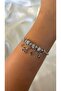 Women's Silver Color Stone Charm Dangle Bracelet - 4