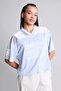 Quick-Dry V-Neck Number Patterned Sports Tulle Short-Sleeved Light Blue T-Shirt I3134Ax26Au - 3