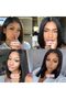 Lace Front Bob Wigs Human Hair Brazilian Human Hair Short Bob Wigs for Woman Lace Closure Straight Hair Wigs (lace fonrt 13x4) - 3