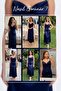 Women's Draped Collar Gold Detailed Maxi Length Satin Evening Dress Navy Blue, Plum - 8