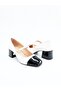 Women's Genuine Leather Heeled Shoes White - 3