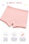 Dondeza Girls' Boxer Briefs Reported 5-Pack 95% Cotton 5% Elastane Flexible Waist Soft Textured Mixed Colors (Dondeza Authorized Seller) - 2