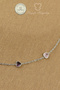 316L Steel Anklet |   Colorful Minimal Heart Chain Steel Anklet 23+5 cm Non-Tarnish Non-Fade - 3