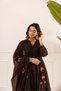 Mul Chanderi Gathered Anarkali Kurta Set for Women | Kurta Pant Dupatta Set | Ethnic Indian Wear | Indian Traditional Wear | Festive & Party Wear - 5