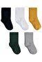 Timeless Clothing & Timeless Choices Boys' 5-Piece Sock Set 2-12 Years Mustard - 2