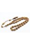 Hakkı Usta Signed Beyzi Cut Walnut Wood Prayer Beads - 4