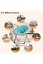 Folding Saucer Chair - Faux Fur Soft and Comfortable - Ideal for Bedroom, Living Room, Dormitory - Sturdy Frame - Suitable for Adults, Teens and Children - 4