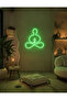 Yoga Meditasyon Figürlü LED Neon Duvar Tablosu | Yeşil Aydınlatmalı Modern Dekor | Salon - 5