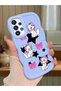 Samsung Galaxy A33 5g Compatible Case Camera Protector Blue Silicone Couple Phone Case Character Pattern