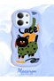 Redmi 15C 5g Compatible Case Camera Protector Blue Silicone Couple Phone Case Cat Pattern - 2