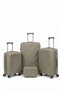 4-Piece Polypropylene Luggage Set with Cosmetic Bag 12/20/24/28 Inch – Lightweight Hardside Family Travel Suitcase Set
