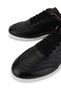 Men's Genuine Leather Black Sneakers & Sports Shoes - 3