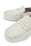 Men's Genuine Leather Off-White Loafer Shoes - 3