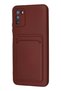 Ilkestor Pohone M3 Case Kelvin Silicone with Business Card Holder (173937) - Burgundy - 3