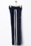3-4-5-6 Years Old Girls' Set with Ribbon Printed Stripes - 2
