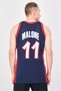 Men Sportswear Fit Sleeveless Karl Malone Basketball Jersey, Navy - 3