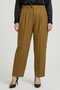 Women Regular Fit Solid Straight Pants, Tan